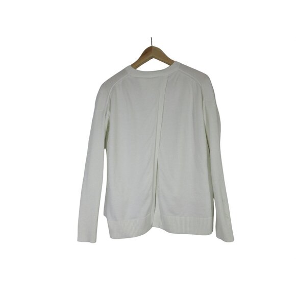 Athleta women's Highlands open back hi-lo long sleeve knit athleisure sweater XS - Picture 8 of 16